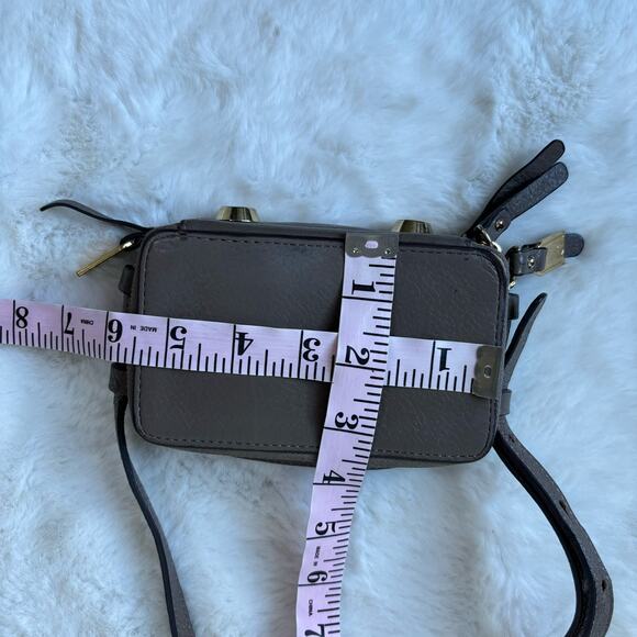G.I.L.I. Brown Leather Micro Crossbody Purse - Picture 3 of 16